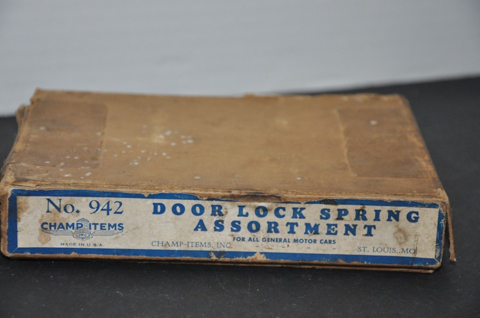 Vintage NEW General Motors 1928 1942 Door Lock Spring Assortment NOS
