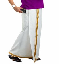 cotton Men's Cotton Pocket Dhoti Hip Size 34 inches Height 40Inches us