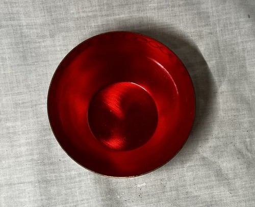 Cu-Pal X Kupferschale mit glänzend roter Innenseite ~ 4 9/16" Durchmesser - Bild 3 von 11