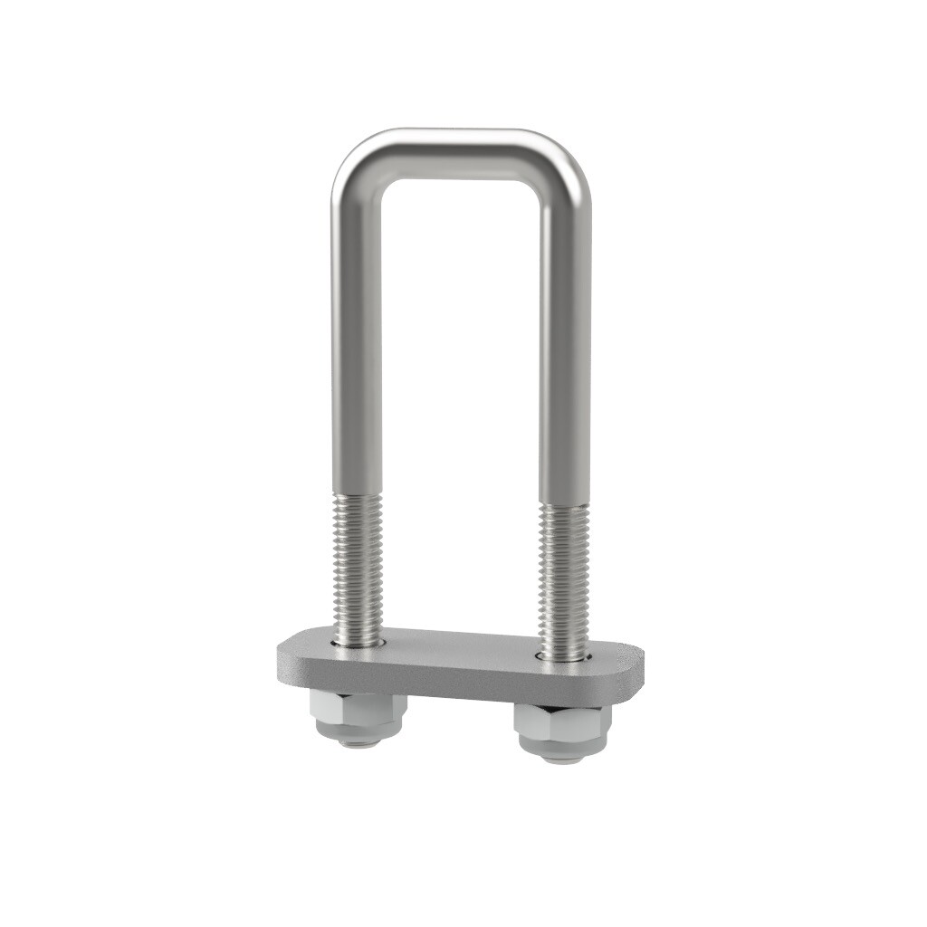Uxcell Runde U-Bolzen Bügelschraube, 4 Satz 60mm ID X 100mm Länge U