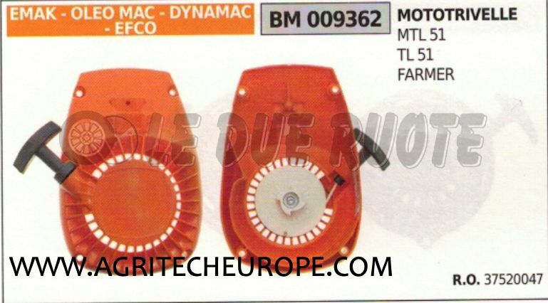 Carter Avviamento 3750047 Mototrivella MTL 51 Oleo-Mac Efco 1551 Nuovo
