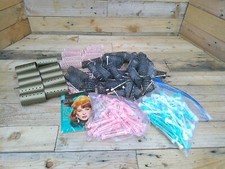 VTG Plastic Permanent Rollers Hair Wire Brush Curlers Perm Rods Pins Pink Blue