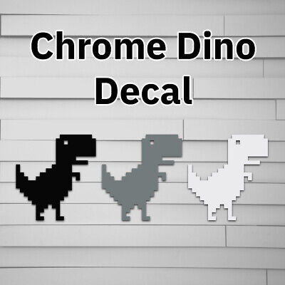 Chrome Dino T-Rex Offline Park - Sticker Mania