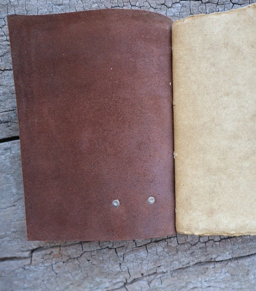 Diario de cuero puro A5 | 240 páginas vintage | Diario de viaje de cuero hecho a mano Foto 3 de 4