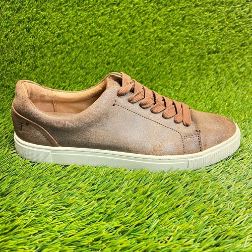 Frye Ivy Low Lace Womens Size 9M Brown Casual Walking Leather Shoes Sneakers