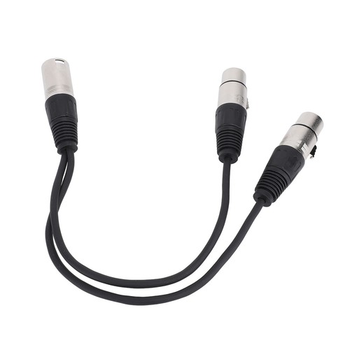 Dual Female XLR To Male XLR Y Cable XLR Y Splitter Cable 3 Pin For