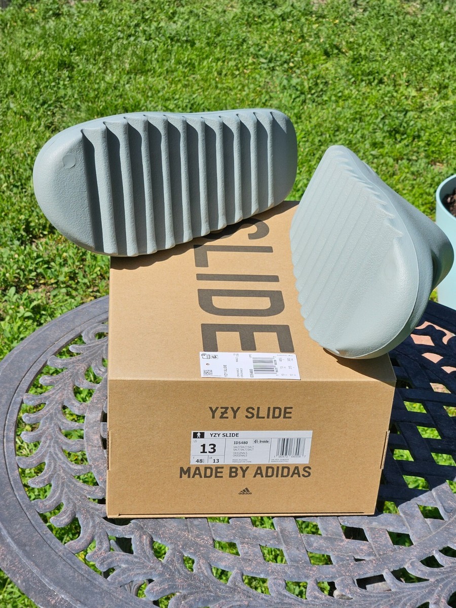 🔥 AUTHENTIC Light Blue Adidas Yeezy Slide SALT ID5480 US 🔥 AUTHENTIC Light Blue Adidas Yeezy Slide SALT ID5480 US