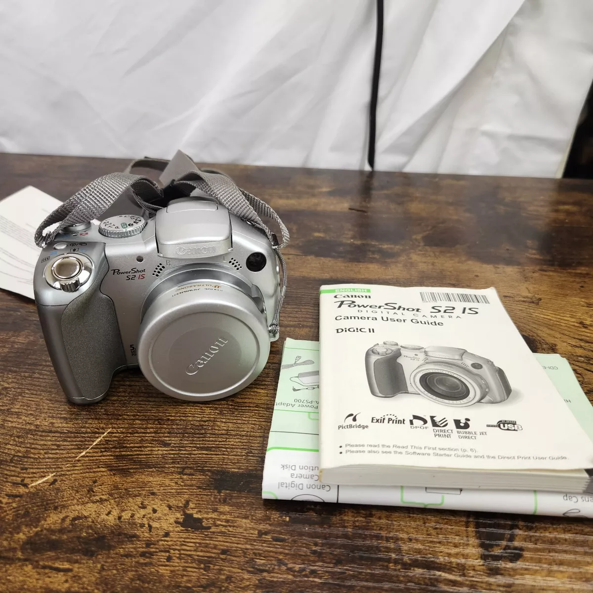 Definitief onvoorwaardelijk Cusco Canon PowerShot S2 IS 5MP 12x Zoom Digital Camera Silver Flip LCD Tested |  eBay