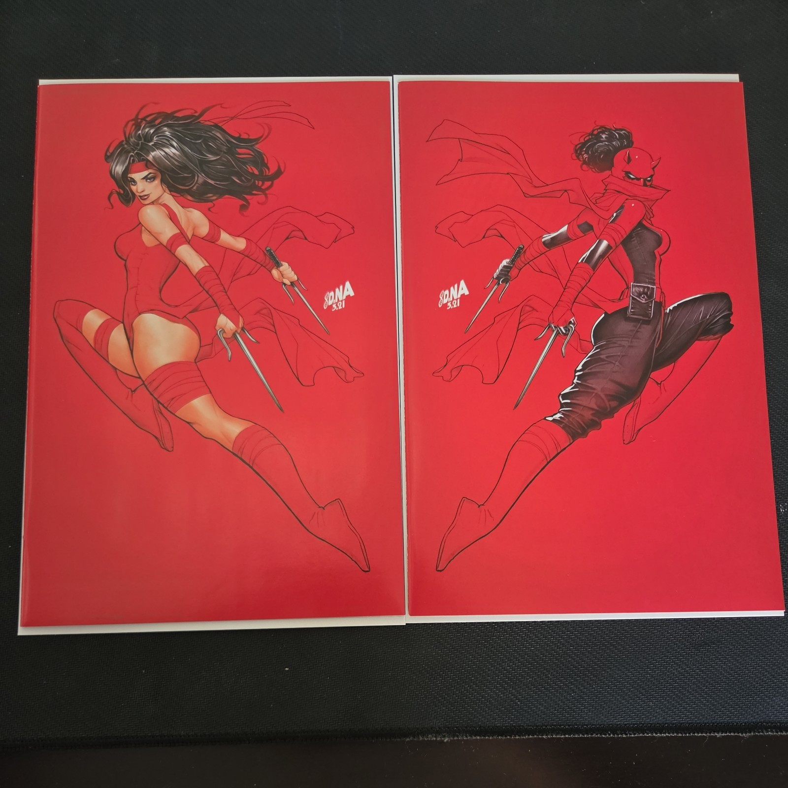 DAREDEVIL #29 DAVID NAKAYAMA ELEKTRA VARIANT SET MARVEL 2021! Lot of 2 books!