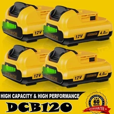 12v 4.0Ah 12 Volt Max Lithium Battery For Dewalt DCB127-2 DCB120 DCB122 3500mAh