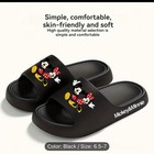 Mickey & Minnie Cartoon Slide Sandals Lot of 7 Mixed Sizes Black Red Unisex  — photo 9