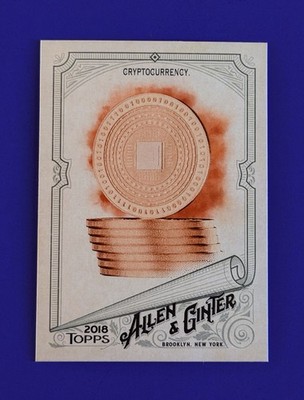 2018 Topps Allen & Ginter Cryptocurrency Digital Asset Baseball Card #83