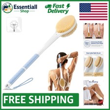 Luxury Back Scrubber Body Shower Brush - 18.1 Inch with Soft Stiff Bristles