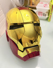 Iron Man Helmet 2024 Mask Gold/Red Plastic Adjustable One Size Adult Unisex — photo 1