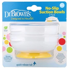 No-Slip Suction Bowls, 4 Months + , 2 Pack