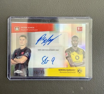Topps Chrome Bundesliga 2025/2026 Serhou Guirassy Patrick Schick Dual Auto /75