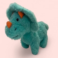 Kid Connection Walking Roaring Triceratops Dinosaur 6" Blue Miniature Electronic