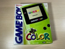 Nintendo Gameboy Color Kiwi Green Handheld Console Complete Great Condition