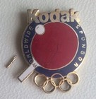 Vintage Kodak Worldwide Sponsor Table Tennis Ping Pong Olympics Lapel Hat Pin — photo 1