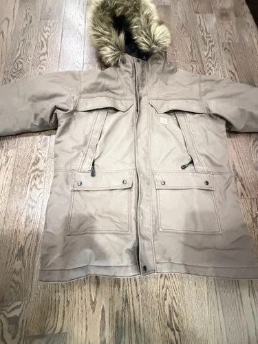Carharttt X6807 Canyon Brown Quick Duck Sawtooth Parka Men's Size XL image 2