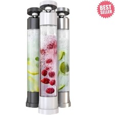 Create Delicious Fizzy Drinks at Home - Fizzpod Soda Maker with 3 Bottles