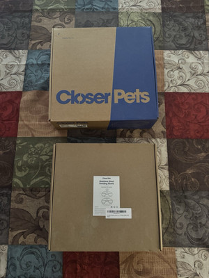 Closer Pets C500 Automatic Pet Feeder, 5 Bowls, Stainless Steel + Ice Packs