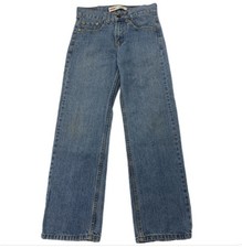 Levi's 550 Jeans Boys 26X26 SZ 12 Slim Blue Denim Blue Relaxed 100 Cotton