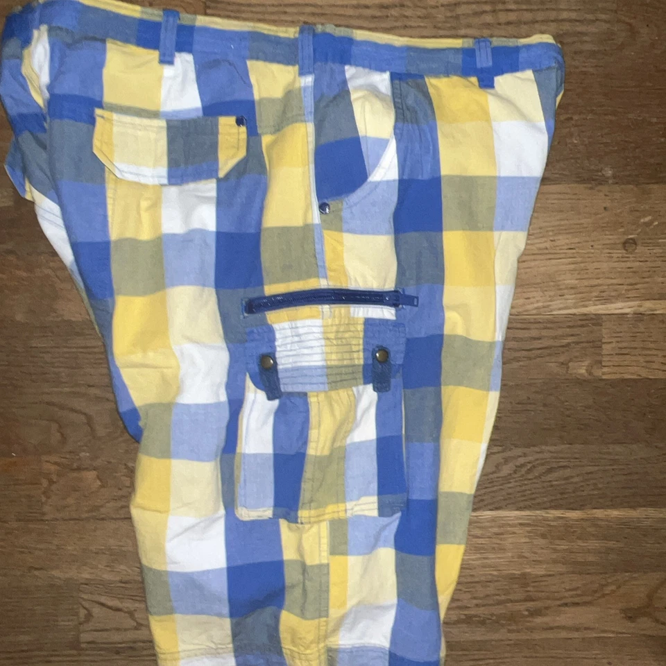 Pantalones Cortos Ecko’ Unltd Vintage Y2K Carga Caqui Sueltos Ropa de Calle Talla 36 Foto 4 de 4