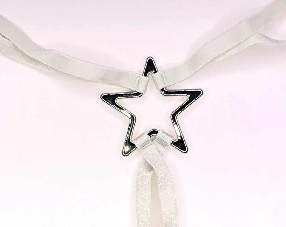 Victoria's Secret очень сексуальный новый с Ярлыками средний серый Starstruck с ремешками стринги трусики - Изображение 2 из 4