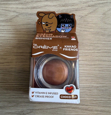 The Crème Shop Kakao Friends Cream Eyeshadow Single Brown Shimmer Choco Luv