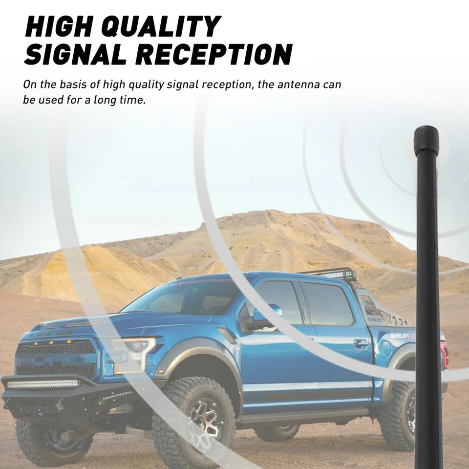 Antena Coche 13" con Tornillo Universal Para La Mayoría Vehículos Exterior Coche Accesorios Foto 4 de 4