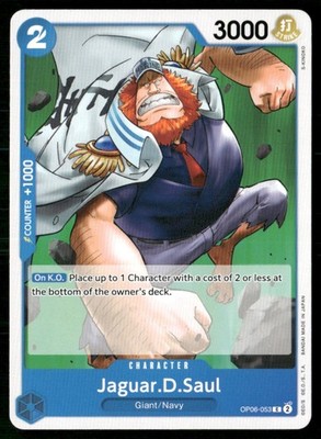 2024 Wings of the Captain Jaguar.D.Saul Character / Blue/Giant/Navy #OP06-053