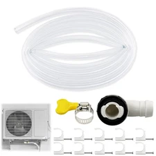 11Pcs Air Conditioner Drain Hose Kit,10FT Ac Drain Hose Kit with Steel Nail H...
