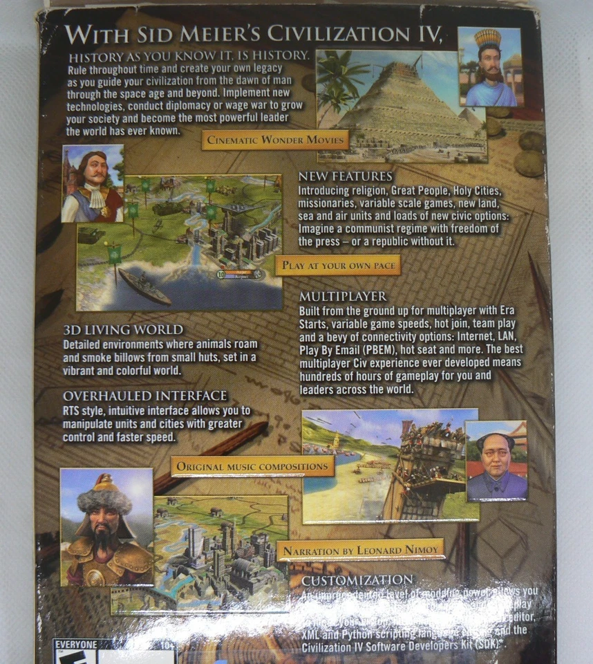 Sid Meier’s Civilization IV (PC DVD, 2005) – 2 Discs + Game Manual | Firaxis - Image 2 of 2