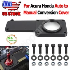 For 92-00 Honda Civic 84-01 Acura Integra Auto to Manual Conversion Cover Black
