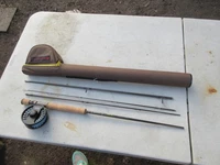 4 PIECE REDINGTON PATH 9' FLY ROD #8 & CROSS WATER 7-8-9 FLY REEL + CASE