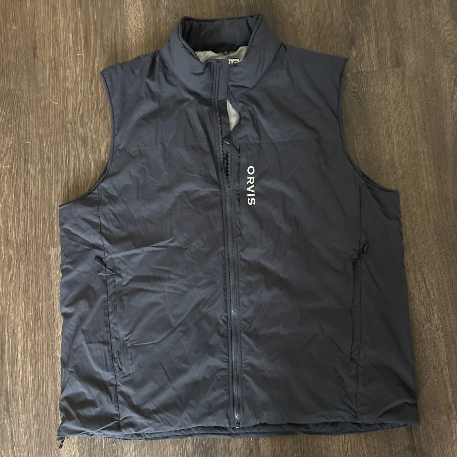 Men’s Orvis Pro Insulated Fly Fishing Vest Polartec Full Zip Sz XL Black MINT