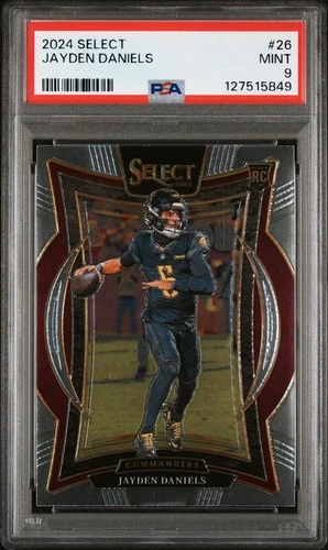 2024 PANINI SELECT #26 JAYDEN DANIELS PSA 9