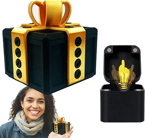 The Annoying Present with Middle Finger in A Box Gift Box with Screws Prank - Picture 7 of 26