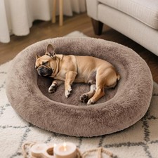 Medium Sized Orthopedic Dog Beds, Donut Calming Pet Beds with Comfort Foam Su...