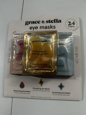 Grace & Stella Under Eye Masks For Dark Circles Puffiness & Wrinkles 24 Pack