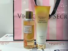 VICTORIA'S SECRET MANGO TEMPTATION FRAGRANCE BODY MIST SPRAY  BODY LOTION SET