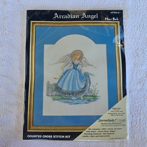 Mar Bek Serendipity ARCADIAN ANGEL Counted Cross Stitch Kit #KB-16 - 1992 - Picture 10 of 10