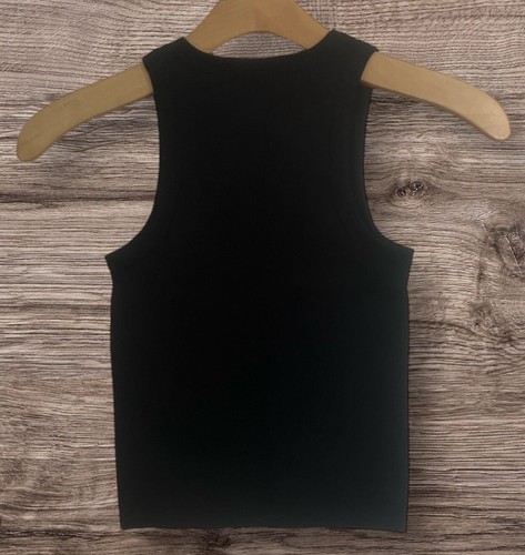 no boundaries Black Ribbed Seamless Tank Top Women’s Size Medium 7-9 - Picture 3 of 6