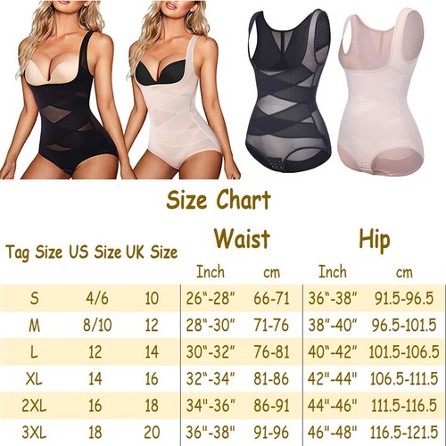 Women Shapewear Bodysuit Tummy Control Body Shaper Faja Seamless Waist Trainer - Picture 18 of 21