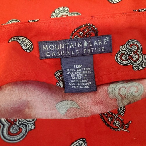 Mountain Lake Red White and Blue Bandana Skirt Patriotic American USA - Picture 4 of 4
