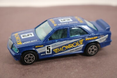 Burago Mercedes Benz 190 E 1:43 Monroe Blue #5 Italy LQQK