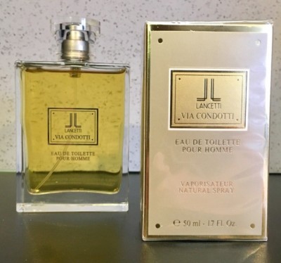 Lancetti Via Condotti Edt  Pour Homme Natural Spray 1.7 oz / 50 ml,NIB , Sealed 