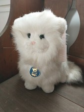  Dakin 1983 White Plush Cat 