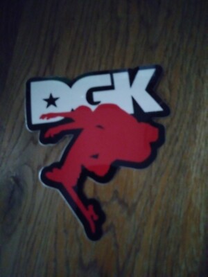 DGK SKATEBOARDS DIRTY GHETTO KIDS VINTAGE THE SKATEBOARDER SKATEBOARD STICKER
